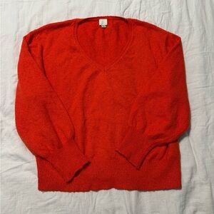 a new day Bright Red V-Neck Sweater
